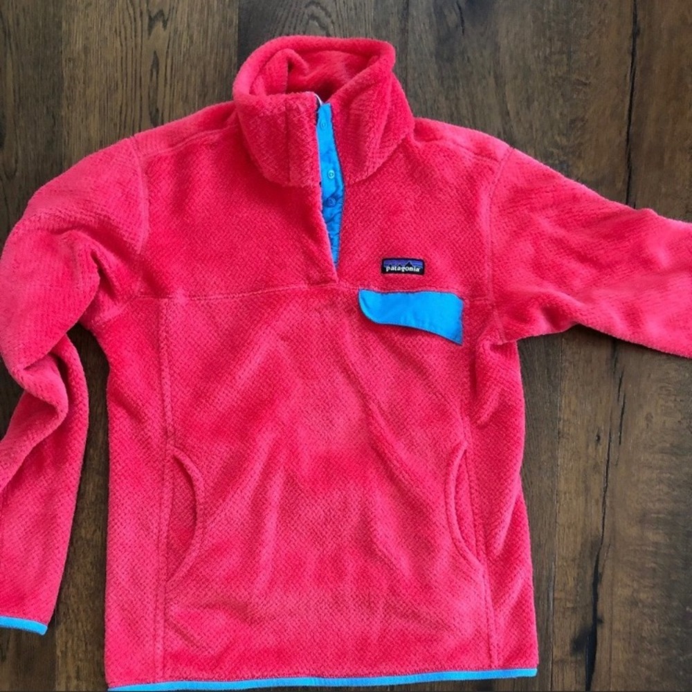Patagonia Re-tool pullover jacket in pink